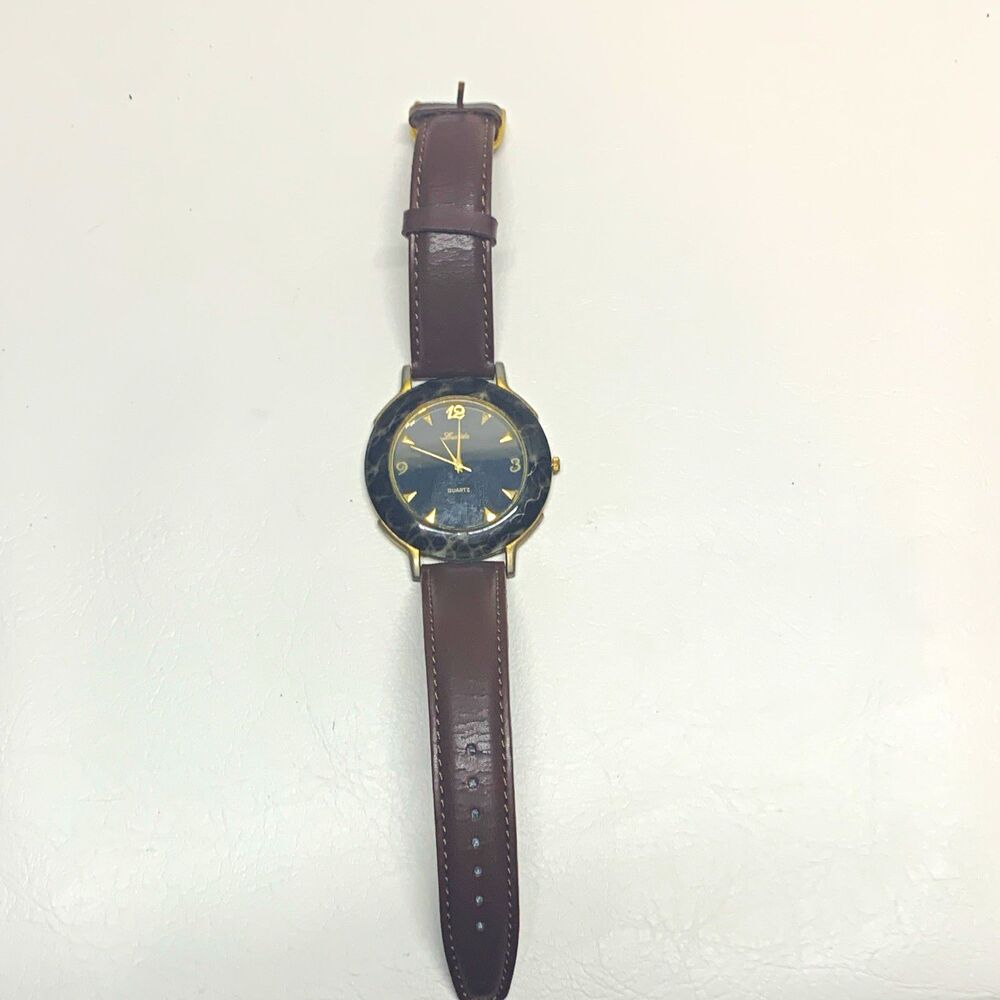 Lucida Quartz Women’s Analog Quartz Watch Black Dial UNTESTED/UNKNOWN CONDITION
